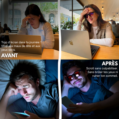 MODÈLE FOCUS - Anti Lumière Bleue